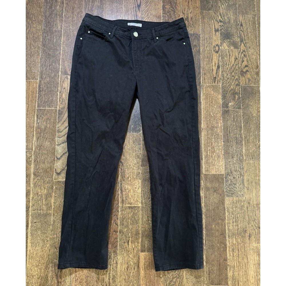 Lee Jeans Women's Size 14 Petite Slender Secret Lower On The Waist Black
